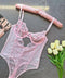 Balenli Tül Bodysuit Pudra
