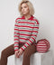 Kırmızı Polo Yaka Sweatshirt