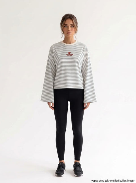 Bebe mavisi Nakışlı Süprem T-Shirt