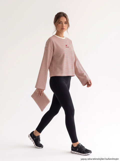 Bordo Nakışlı Süprem T-Shirt