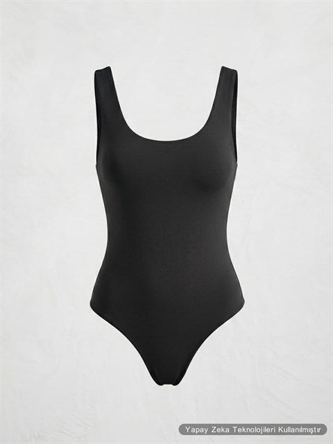 Astarlı Mayo Kesim Body Siyah